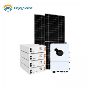 Enjoy USA 10kw 12kw 20kw hybrid solar system with pack lithium battery for house use 