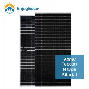 Enjoy Topcon Pv panels 600w bifacial monocristaline solar panel n-type solar panel for good price